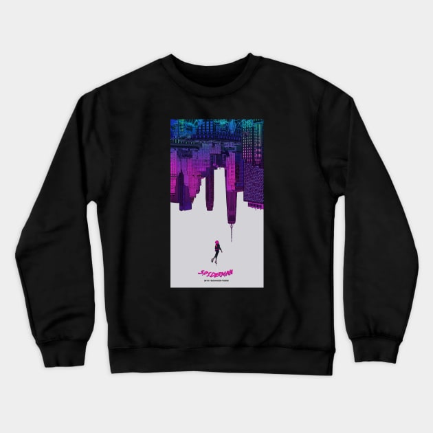 Spiderverse Colour Crewneck Sweatshirt by justblackdesign